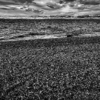 Plage des Mouette - lors du givre de janvier 2017 - Évian-les-Bains - Haute-Savoie - France Plage des Mouette - lors du givre de janvier 2017 - Évian-les-Bains - Haute-Savoie - France